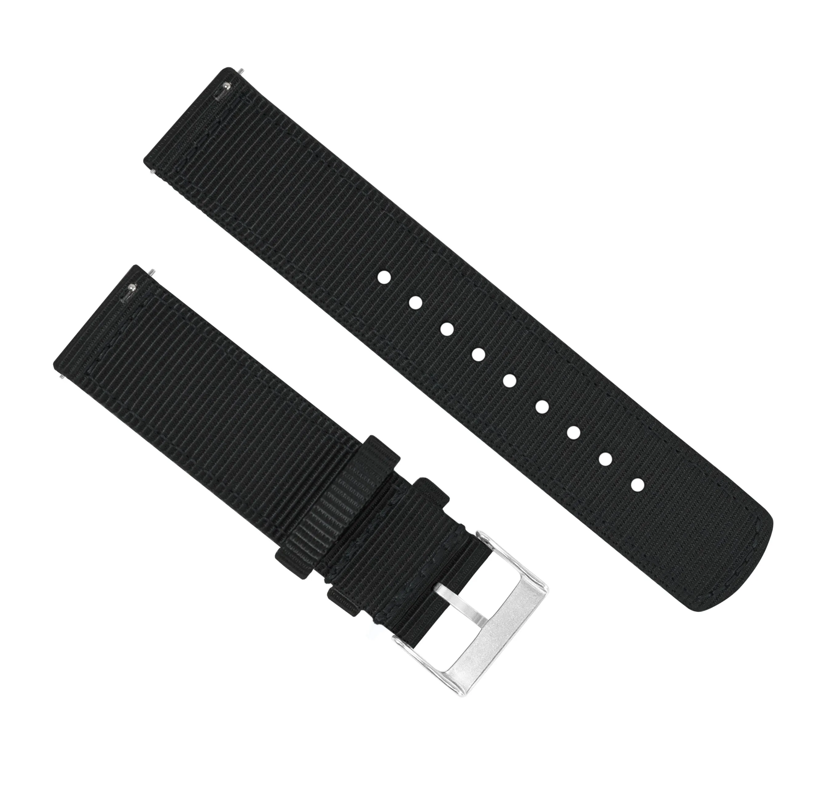 Samsung Galaxy Watch3 Two Piece NATO® style Black Watch Band