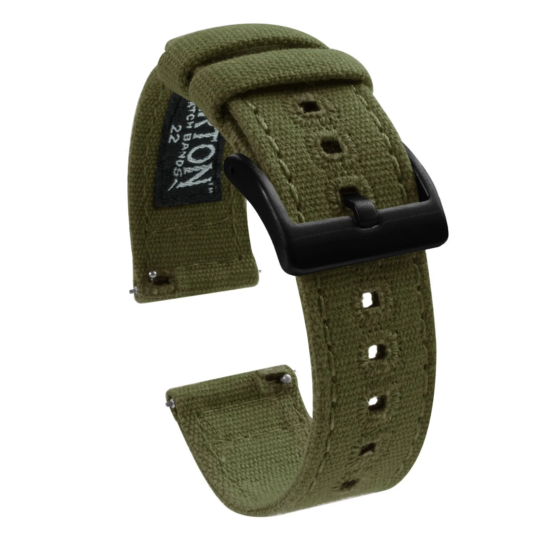 Samsung Galaxy Watch5 Army Green Canvas Watch Band