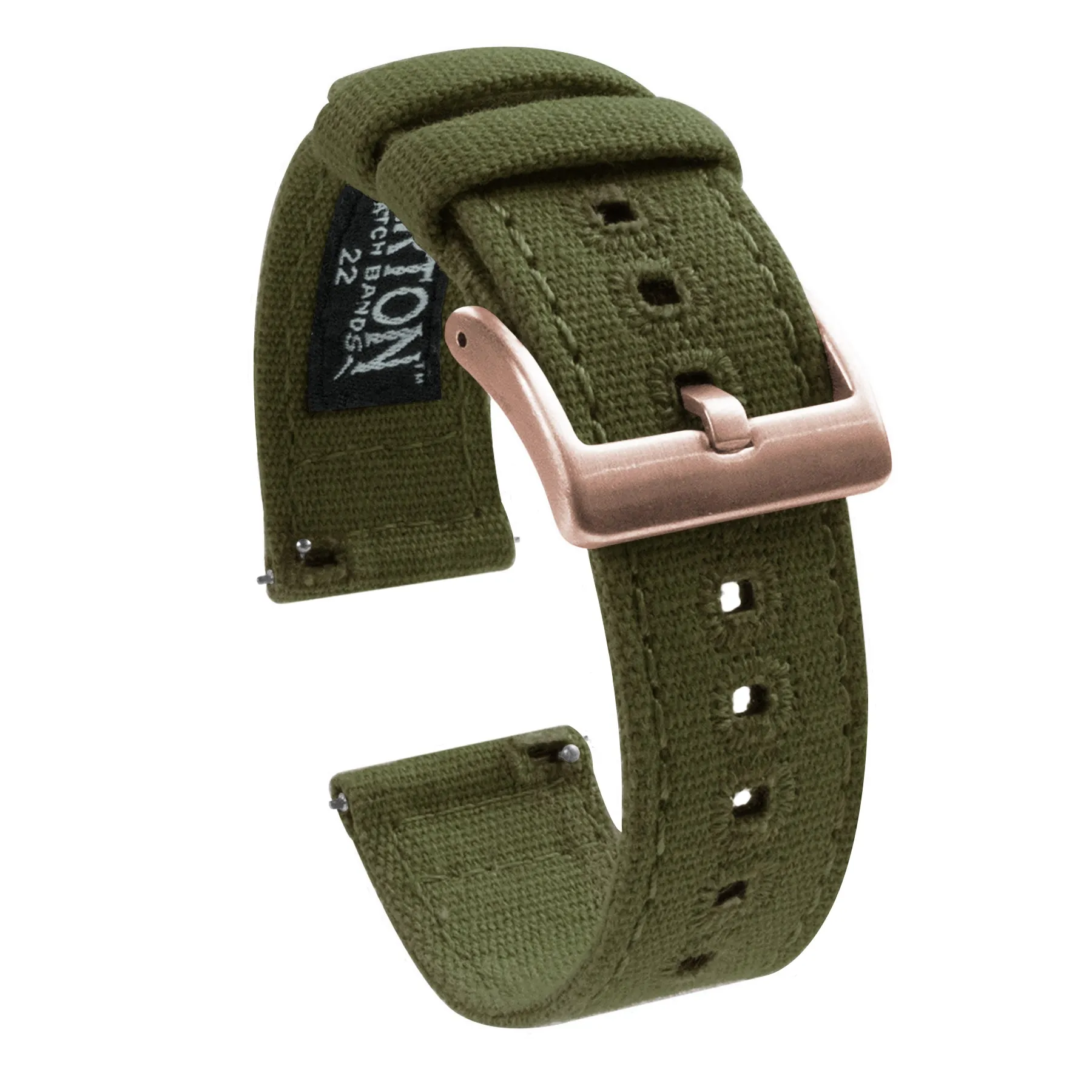 Samsung Galaxy Watch5 Army Green Canvas Watch Band