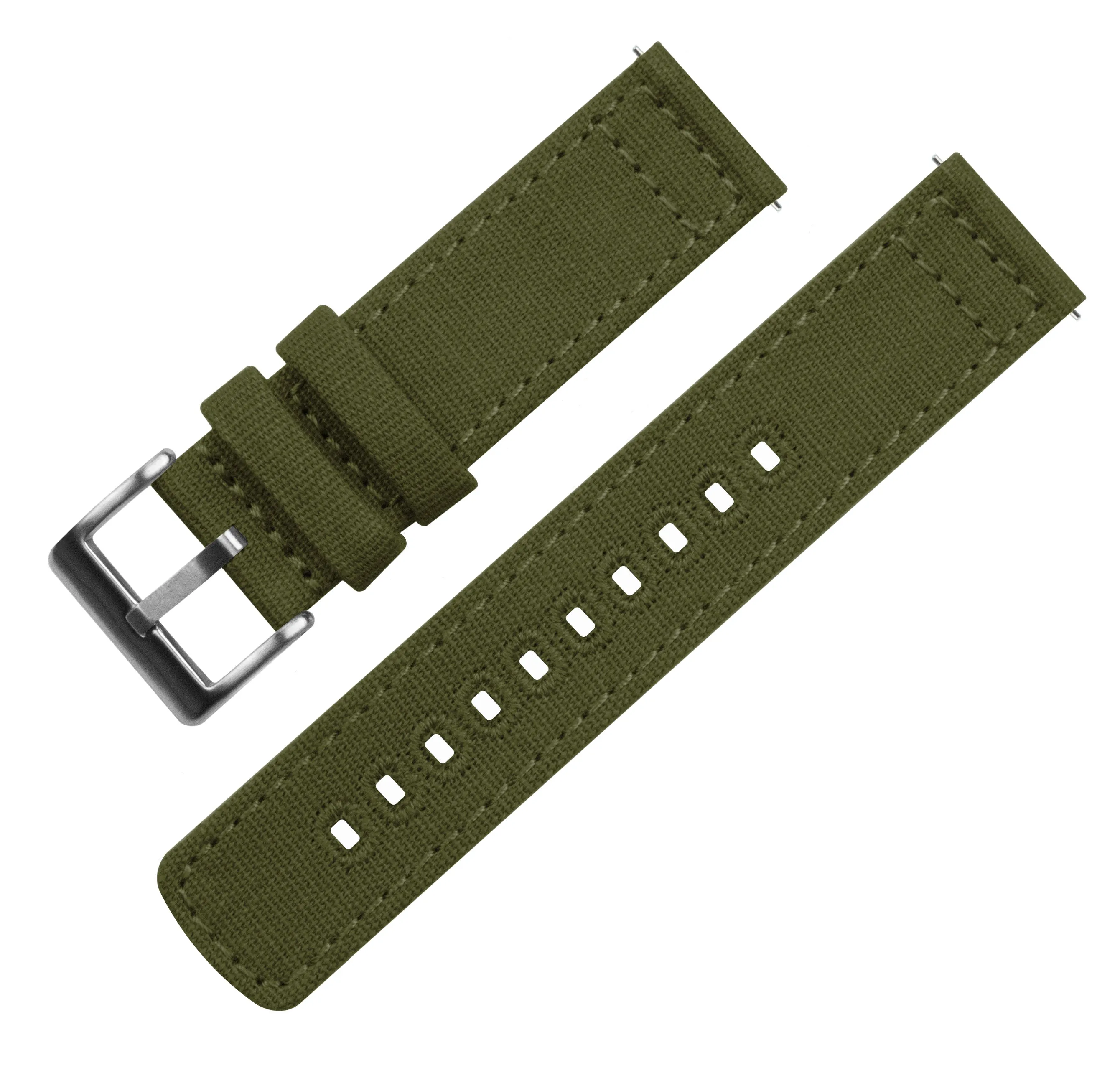 Samsung Galaxy Watch5 Army Green Canvas Watch Band