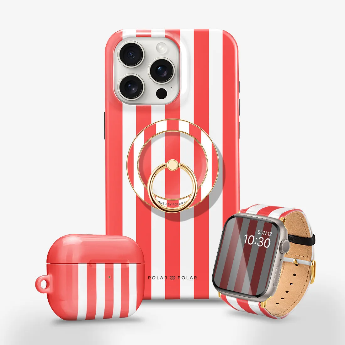 Scarlet Stripe - Apple Watch Band