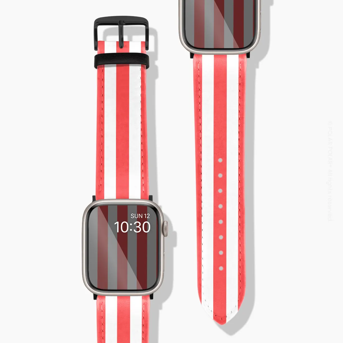 Scarlet Stripe - Apple Watch Band