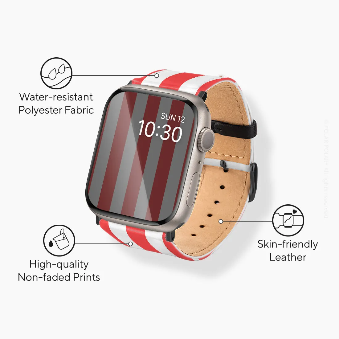 Scarlet Stripe - Apple Watch Band