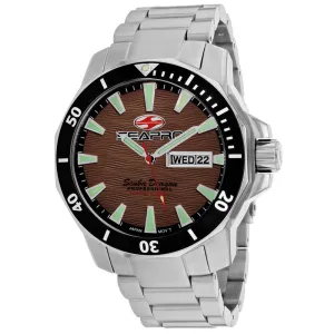 Seapro Men's Scuba Dragon Diver Limited Edition 1000 Meters Brown Dial Watch - SP8315