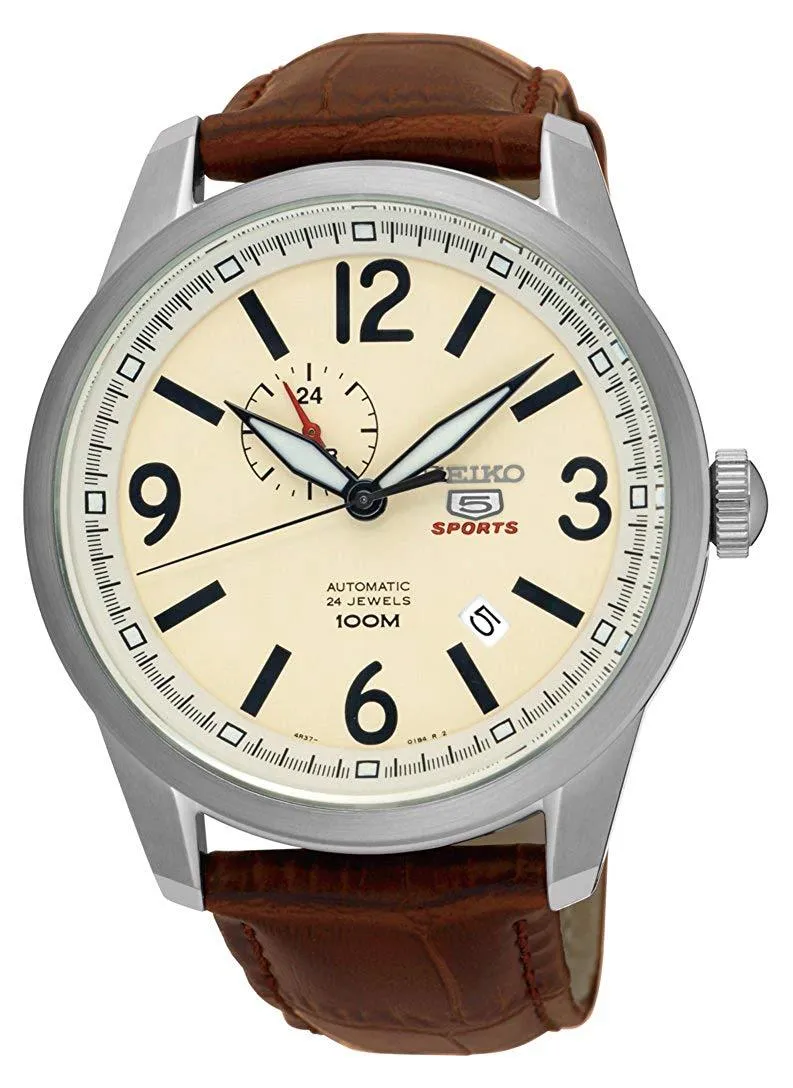 Seiko 5 Sport Automatic Leather Strap Men's Watch SSA295