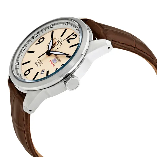 Seiko 5 Sport Automatic Leather Strap Men's Watch SSA295