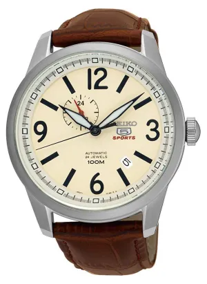 Seiko 5 Sport Automatic Leather Strap Men's Watch SSA295