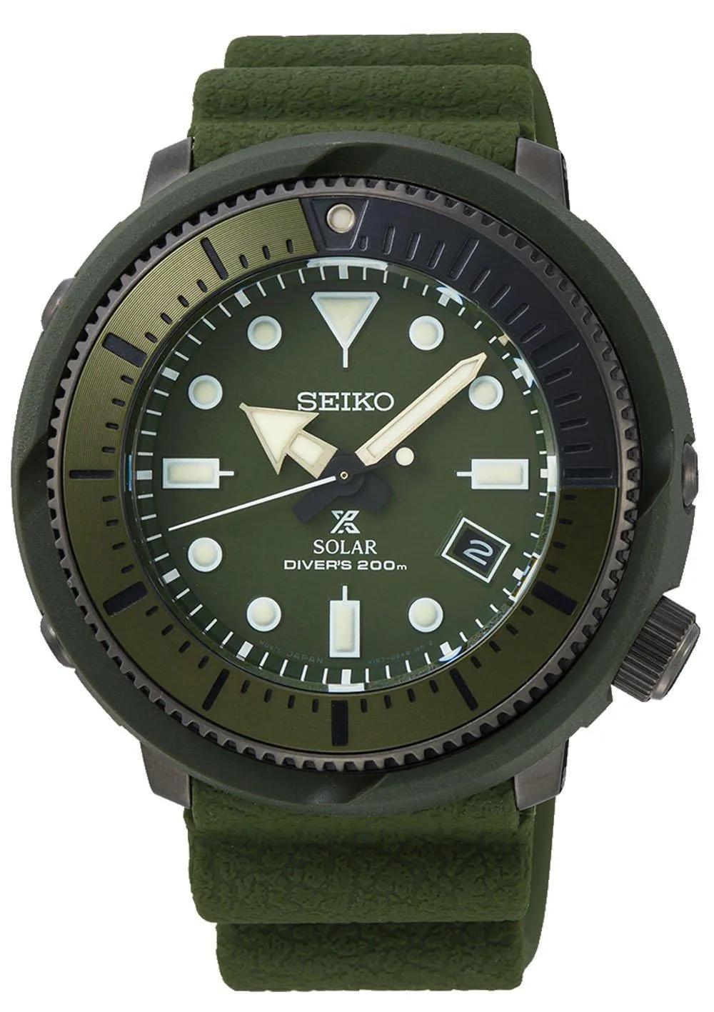Seiko Prospex Street Sports Solar Diver's 200M Green Dial Men's Watch SNE535P1