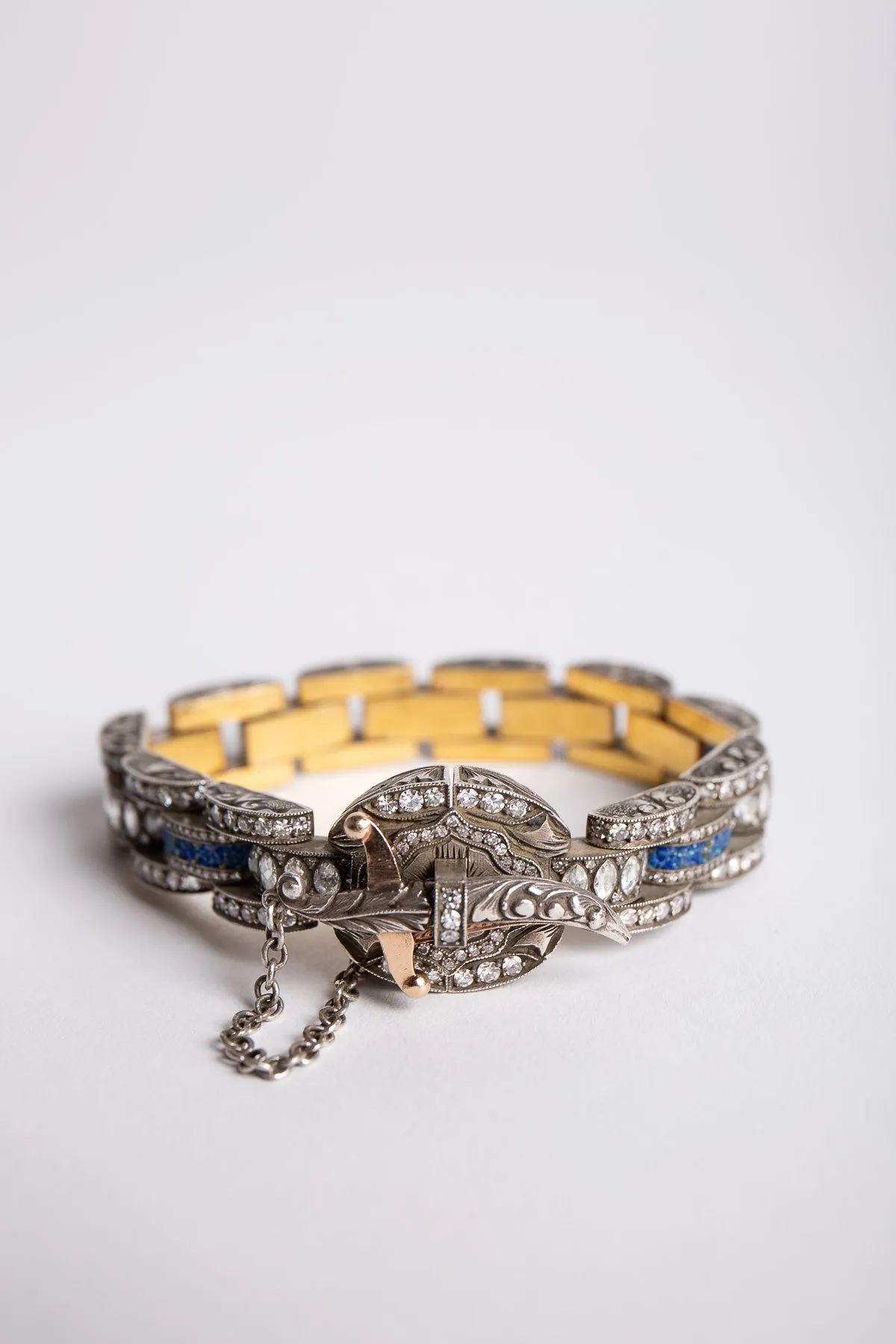 SEVAN BIÇAKÇI | 24K YELLOW GOLD, ROSE GOLD, STERLING SILVER, AND DIAMOND BRACELET
