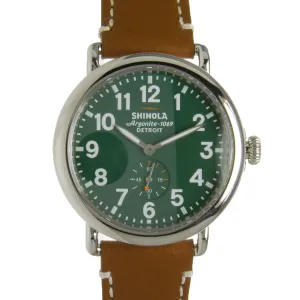 Shinola The Runwell 41mm Green Dial Watch
