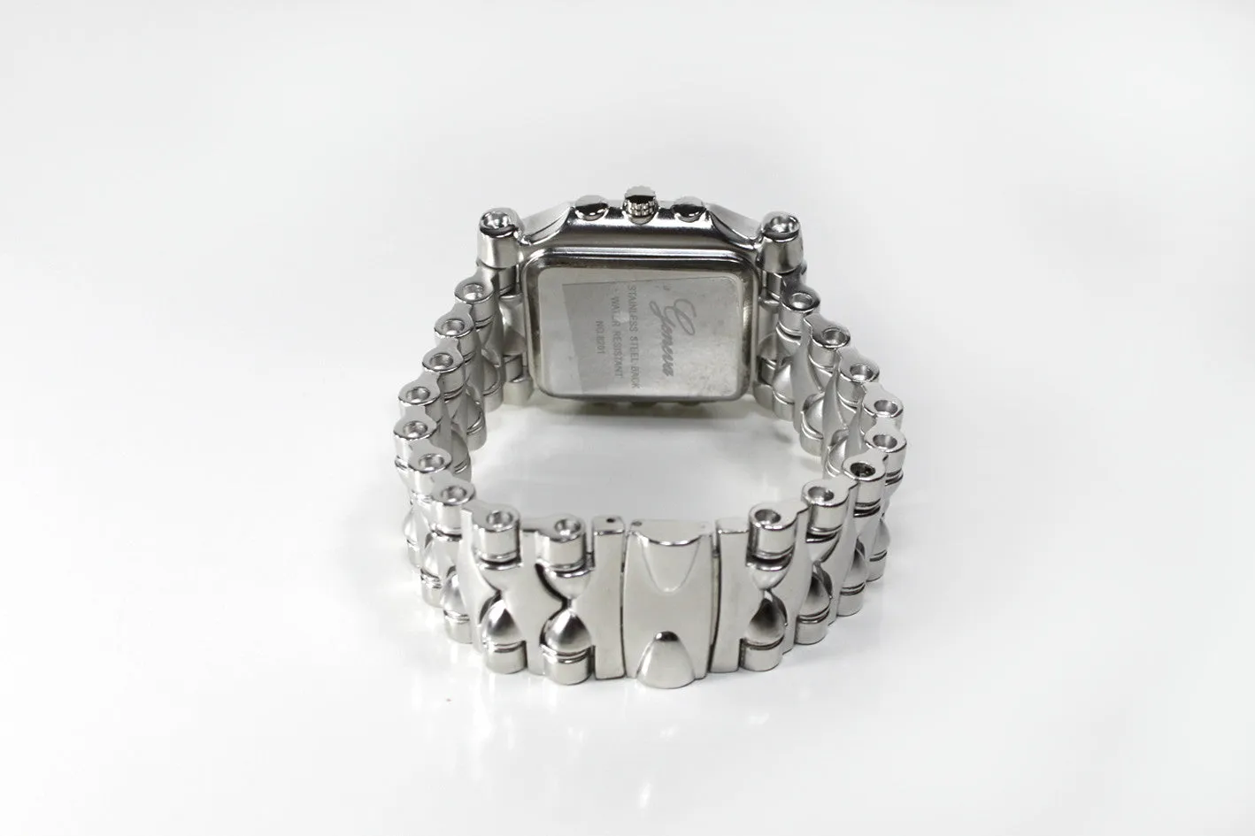 Silver Red Metal Watch