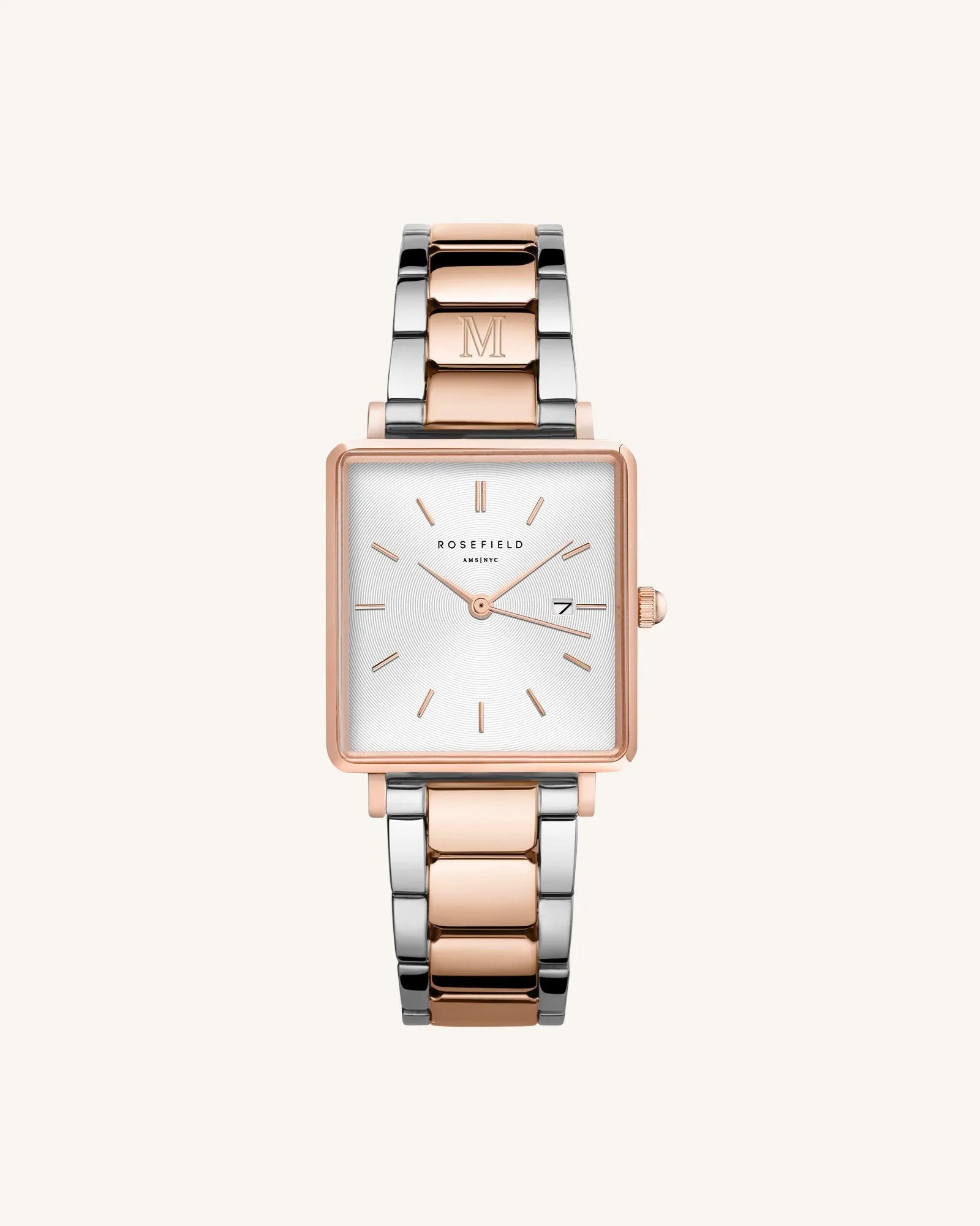 Silver-Rose Gold Strap Personalized