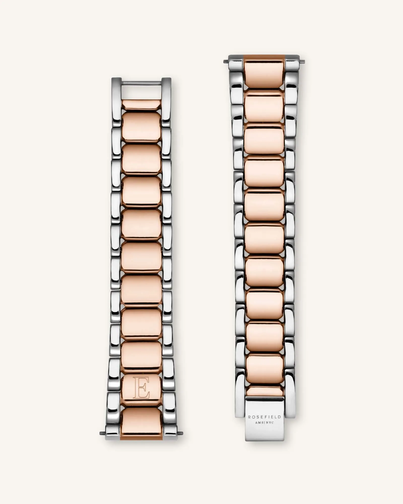 Silver-Rose Gold Strap Personalized