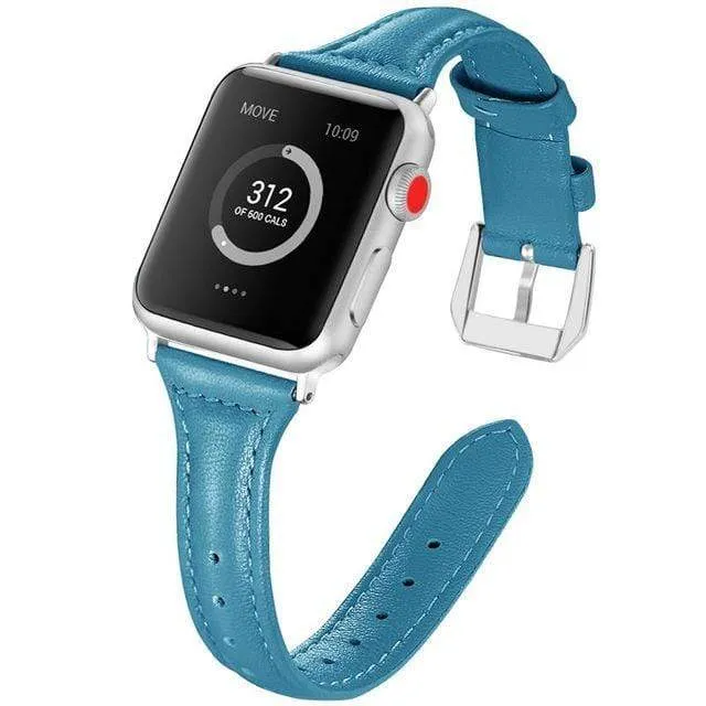 Slim Leather Watch Band