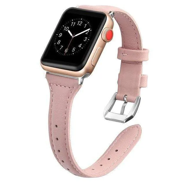 Slim Leather Watch Band