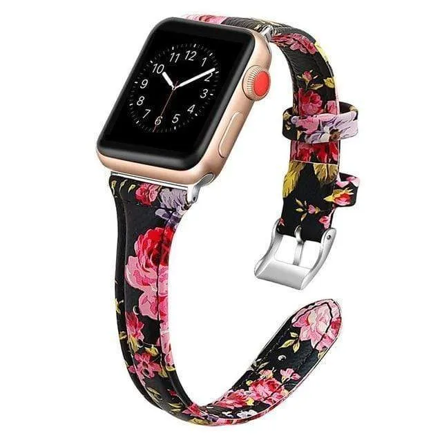 Slim Leather Watch Band