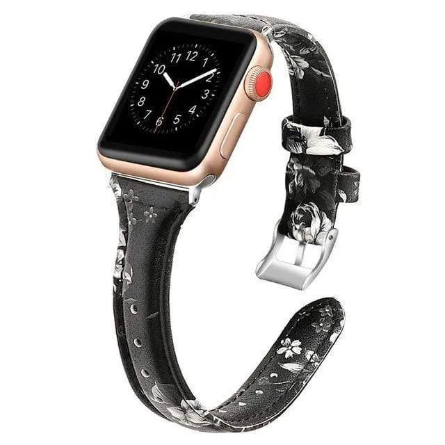 Slim Leather Watch Band