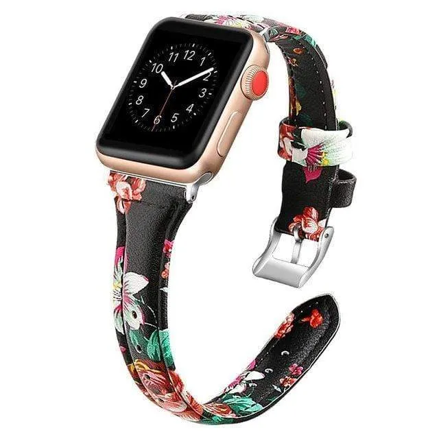 Slim Leather Watch Band