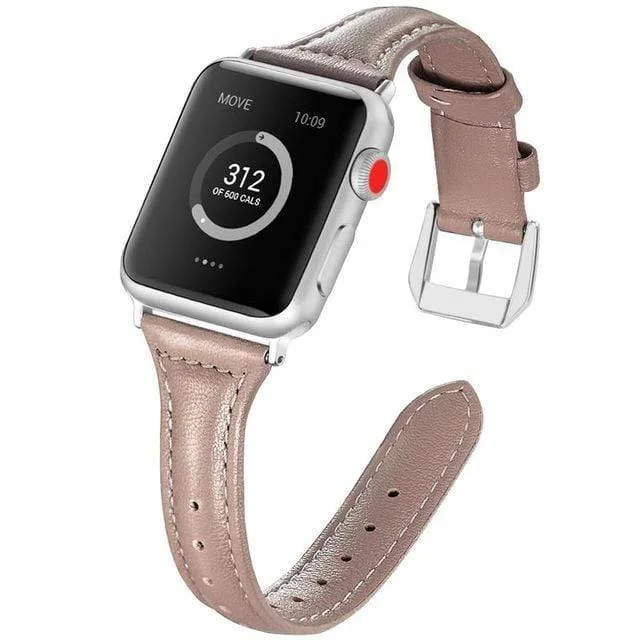 Slim Leather Watch Band
