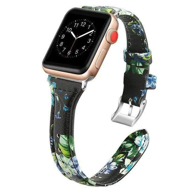 Slim Leather Watch Band