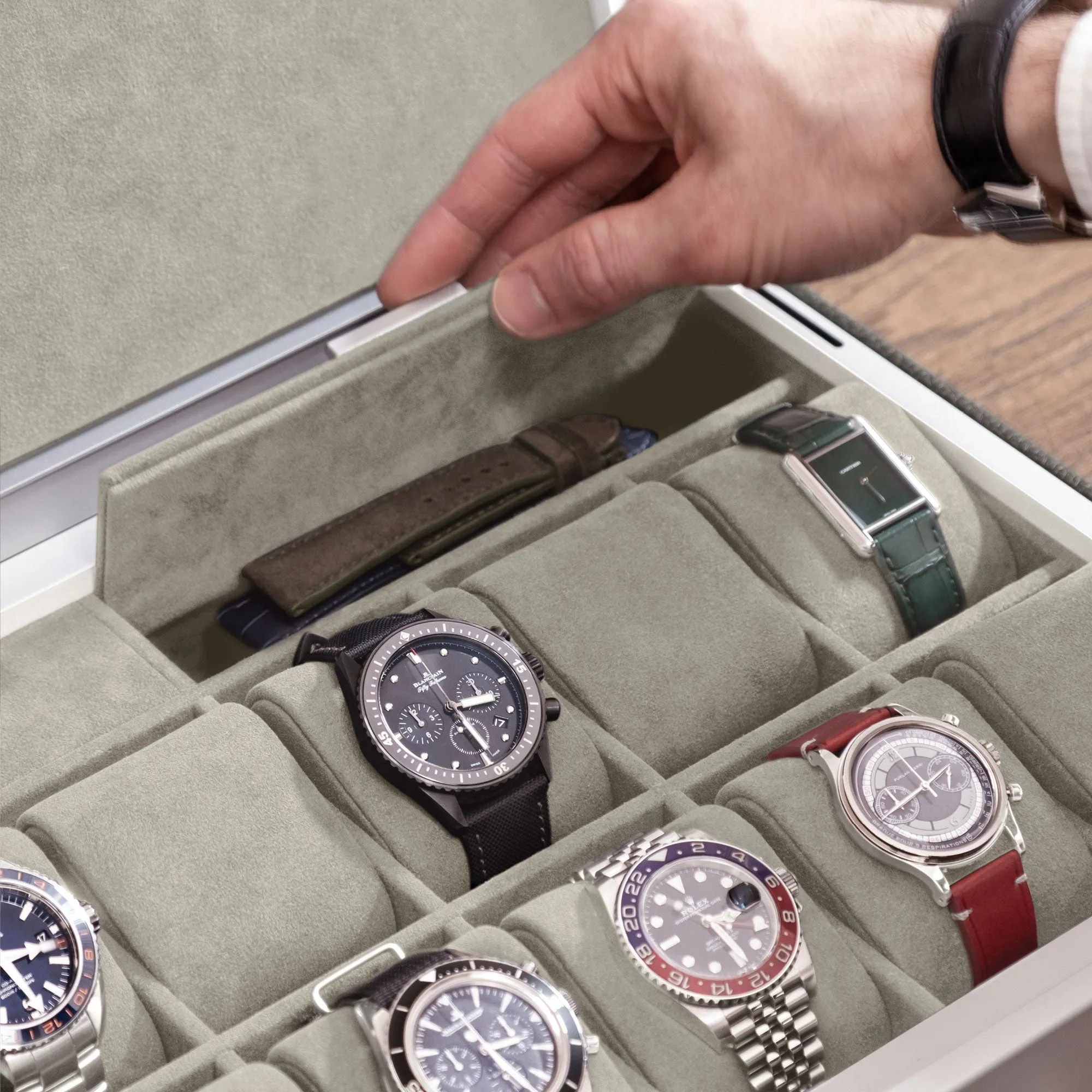 SPENCE 12 WATCH BOX - GRAPHITE / GREY