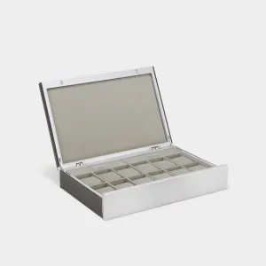 SPENCE 12 WATCH BOX - GRAPHITE / GREY