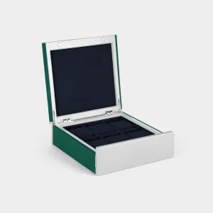 SPENCE 6 WATCH BOX - EMERALD / GREY