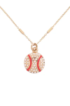 SPORTS SEED BEAD CHAIN NECKLACE