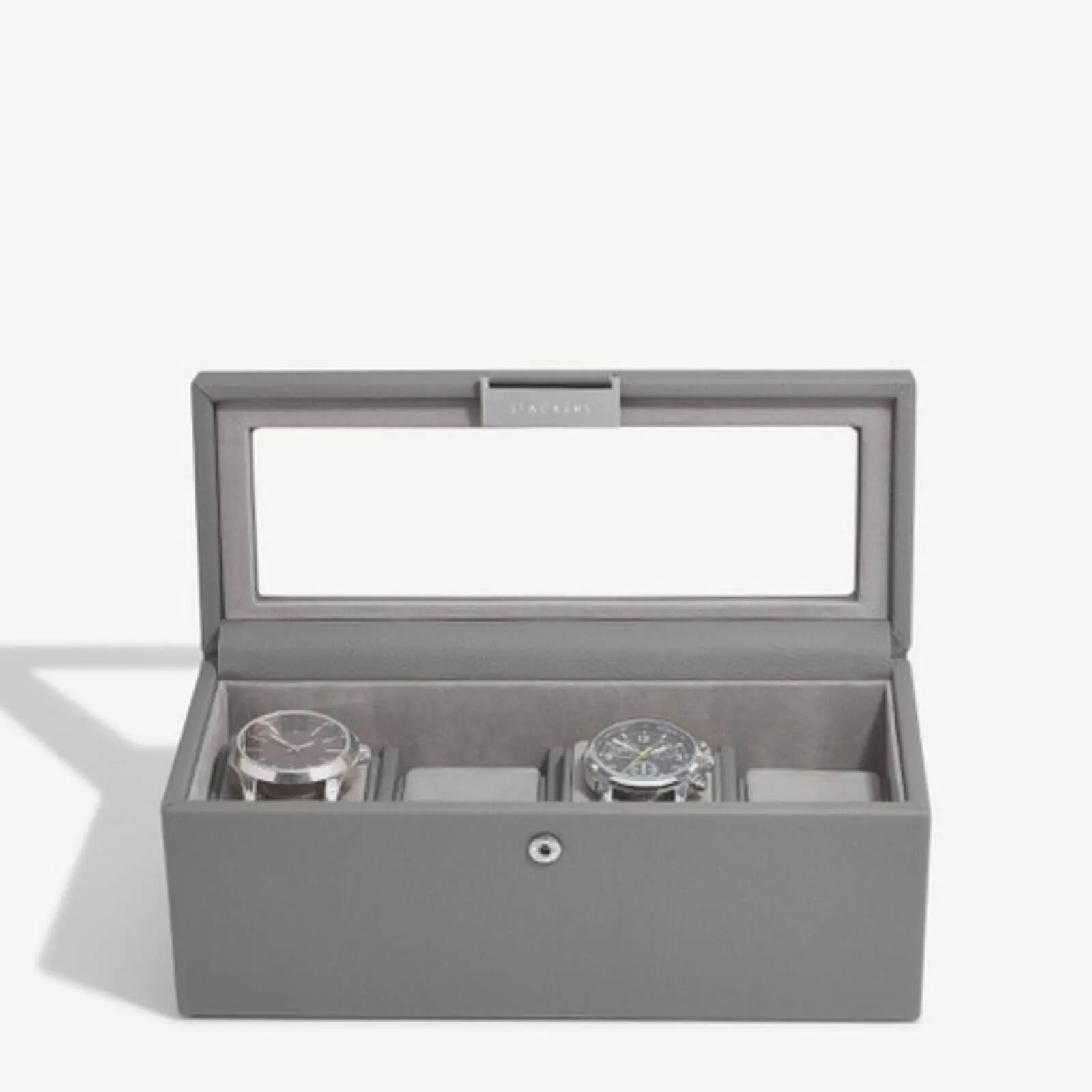 Stackers 4 Piece Watch Box - Slate Grey