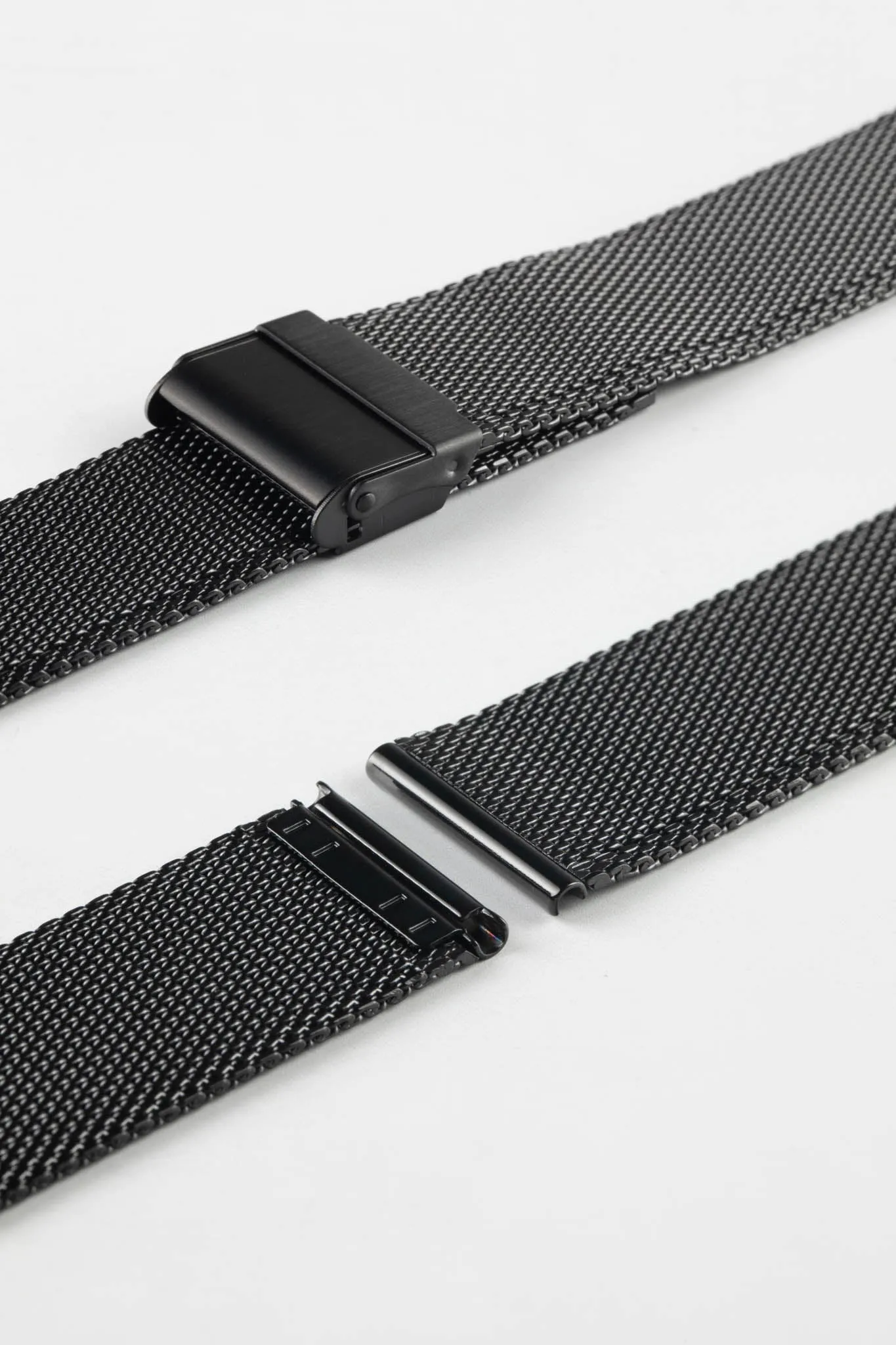 Staib SOC 2905 Stainless Steel Milanaise Mesh Watch Bracelet - BLACK