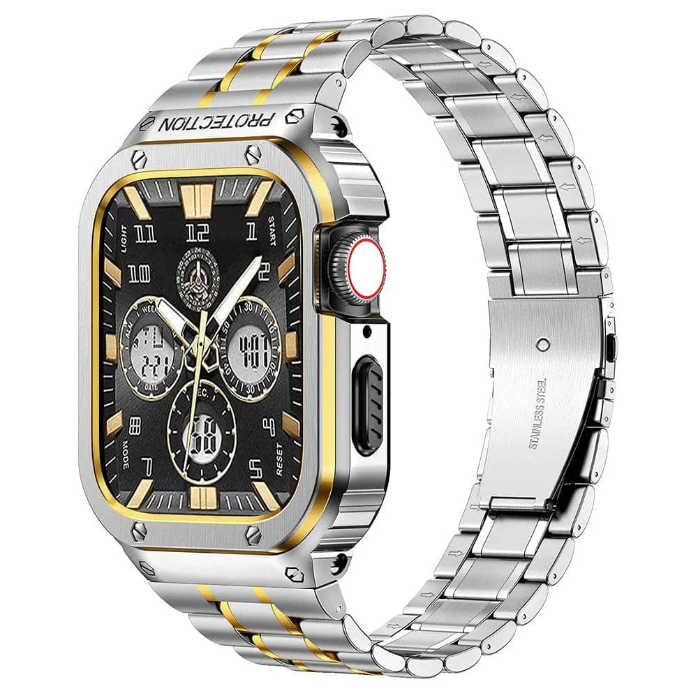 Stainless Steel Watch Band With Shockproof Case