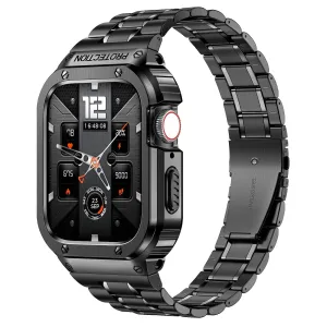 Stainless Steel Watch Band With Shockproof Case