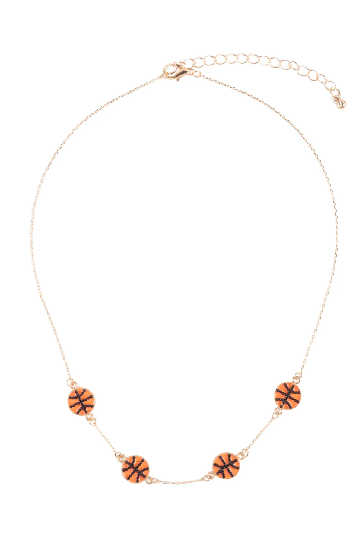 STATIONARY BASKETBALL SPORTS NECKLACE