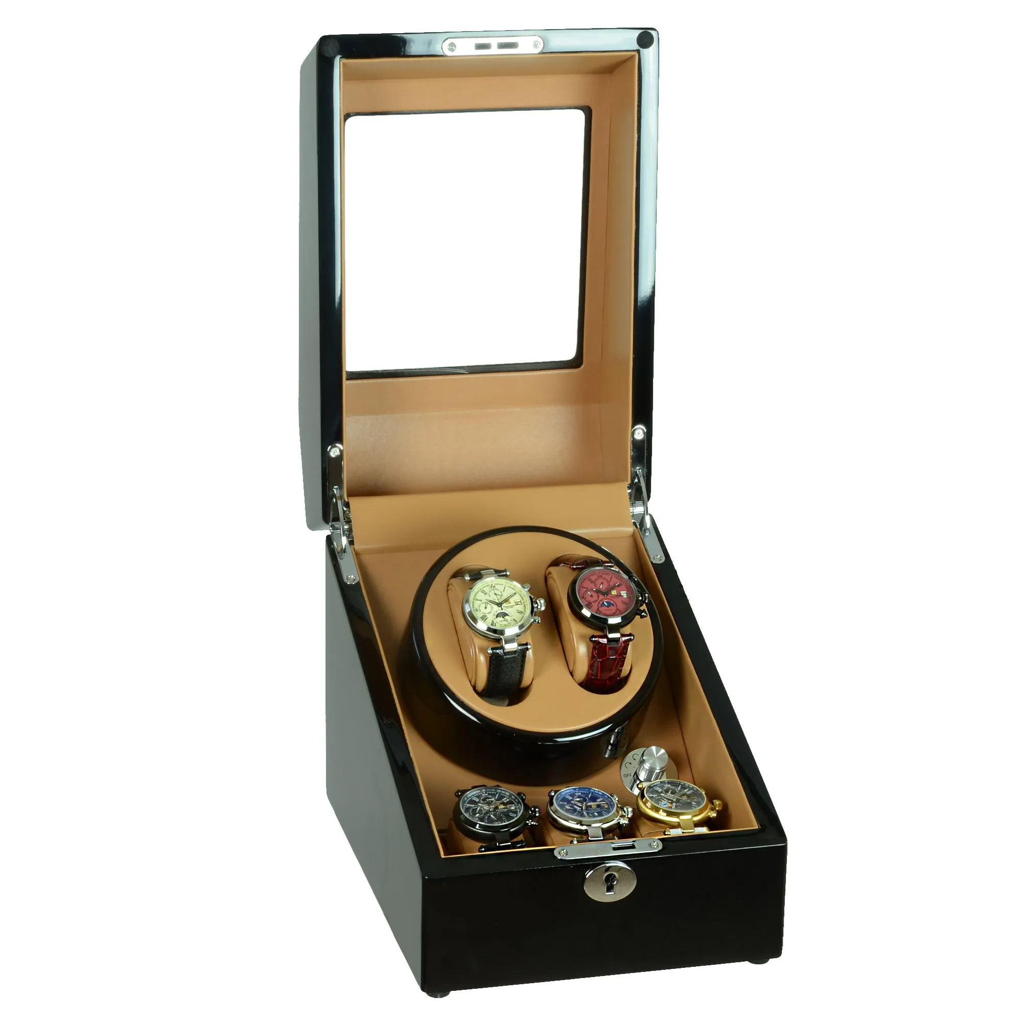 Steinhausen Heritage Double Watch Winder With Storage/Onyx