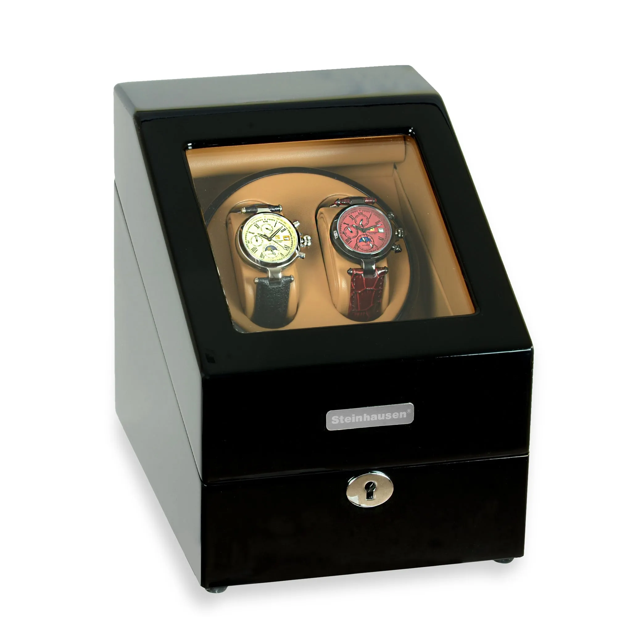 Steinhausen Heritage Double Watch Winder With Storage/Onyx