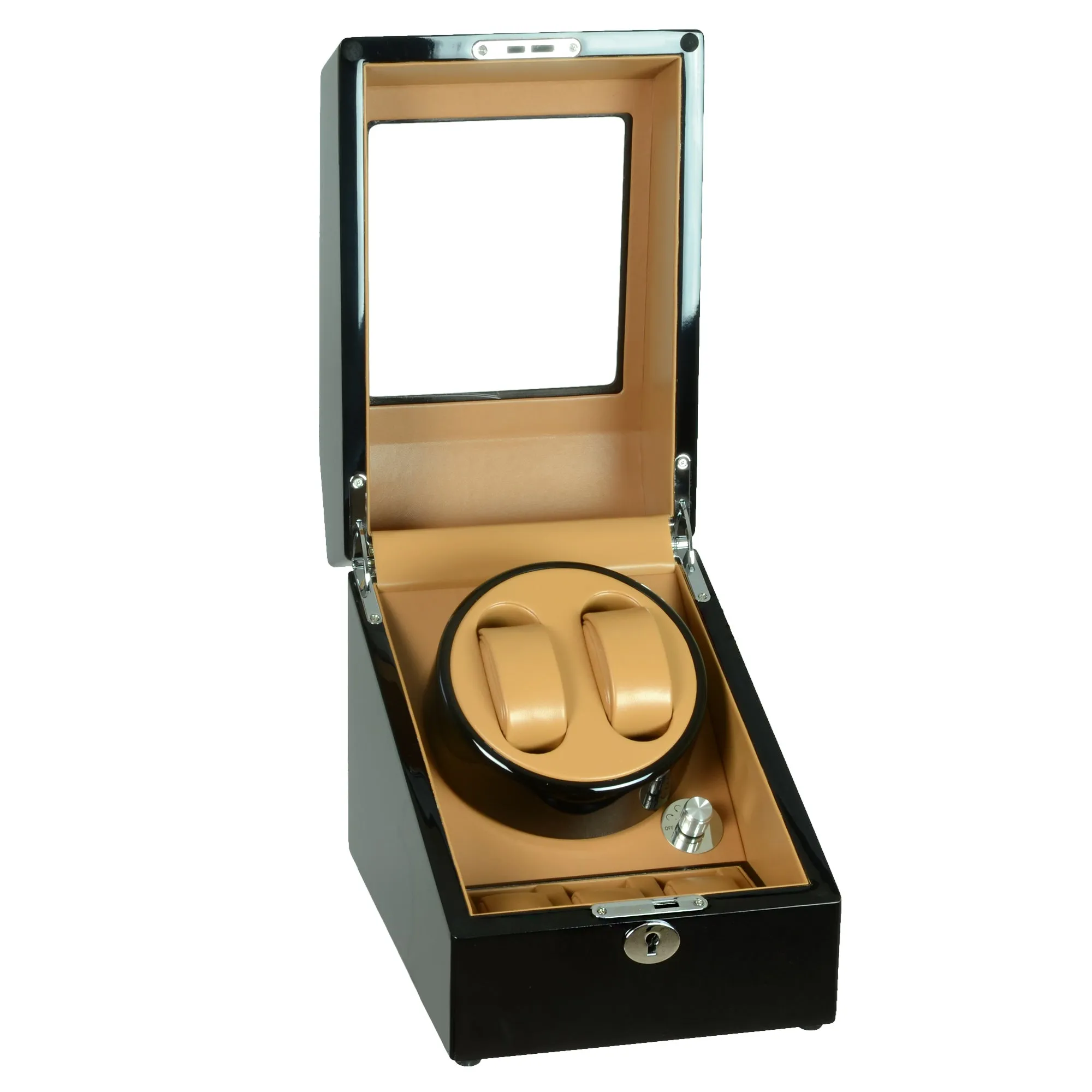Steinhausen Heritage Double Watch Winder With Storage/Onyx