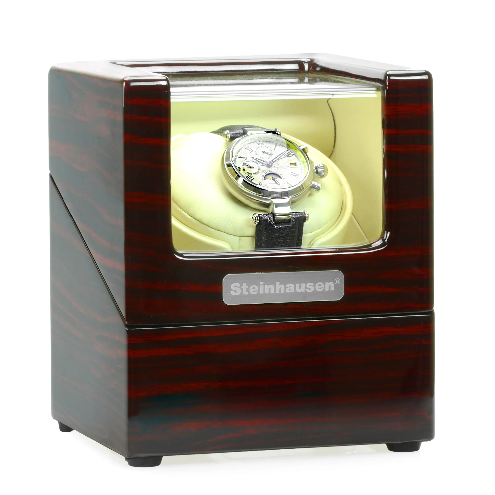 Steinhausen Heritage Single Watch Winder With Ultra Quiet Motor and Multiple Modes