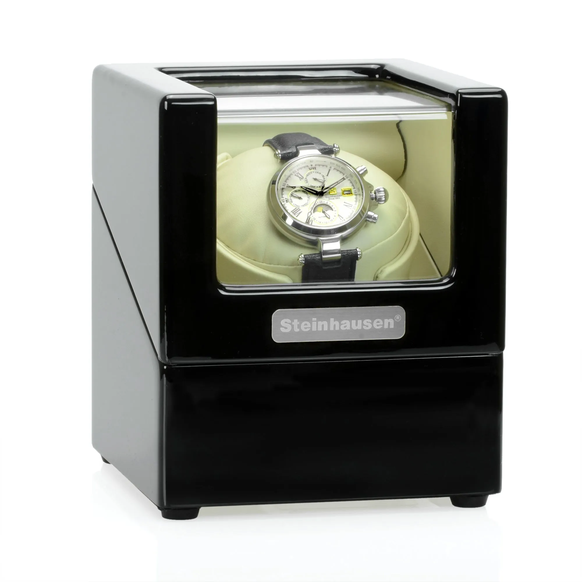 Steinhausen Heritage Single Watch Winder With Ultra Quiet Motor and Multiple Modes