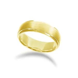 Step Edge Wedding Band