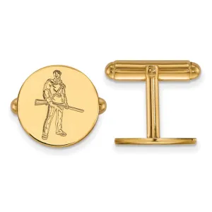 Sterling Silver Gold-plated West Virginia University Mountaineer Cuff Links