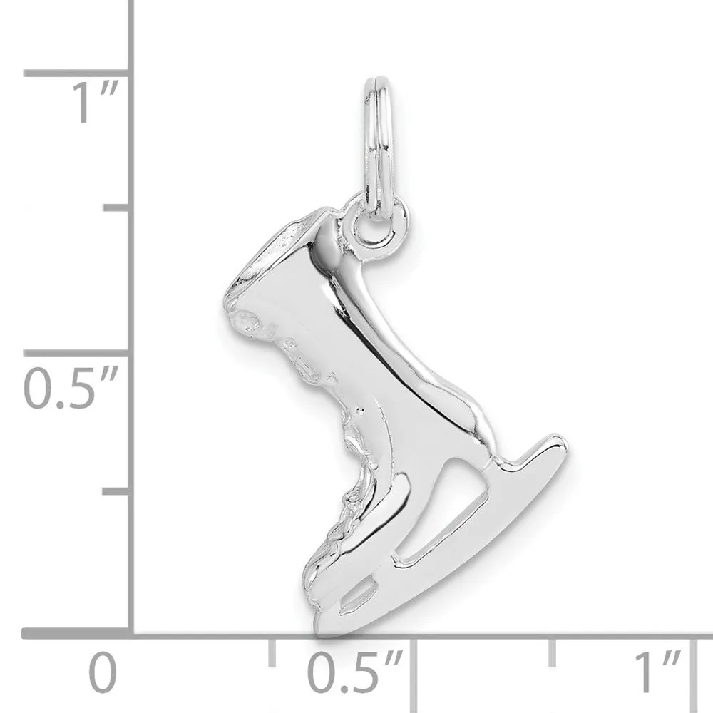 Sterling Silver Ice Skate Charm