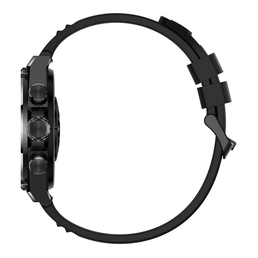 Swiss Military DOM 6 Smart Watch Black Metal Case With Black Silicone Strap