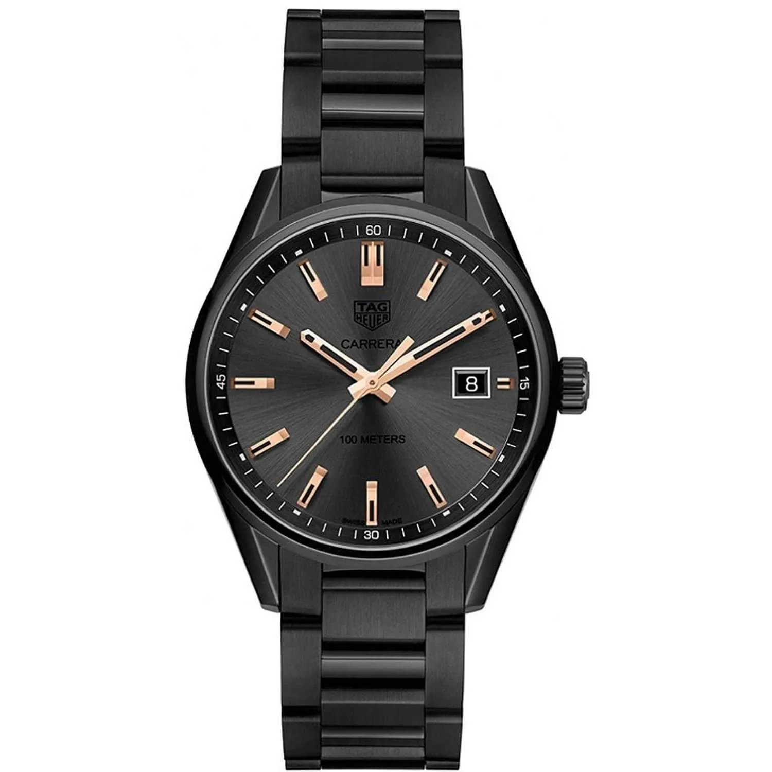 TAG HEUER CARRERA BLACK TITANIUM CARBIDE COATED MEN WATCH WAR1113.BA0602