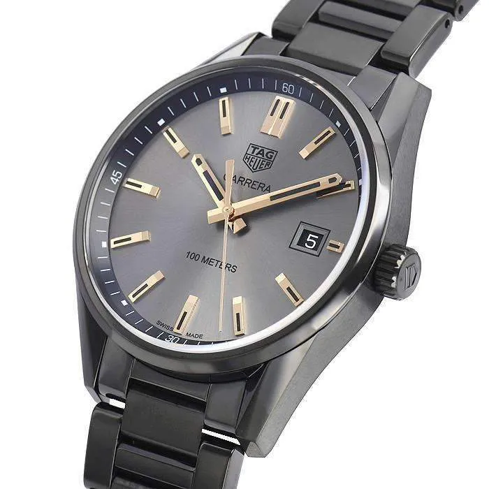 TAG HEUER CARRERA BLACK TITANIUM CARBIDE COATED MEN WATCH WAR1113.BA0602