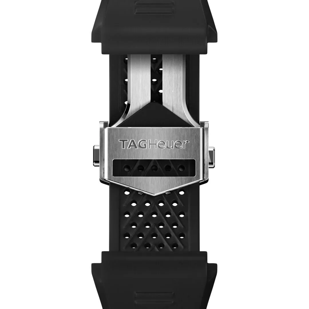 TAG Heuer Connected Calibre E4 with a Black Rubber Strap, 45mm