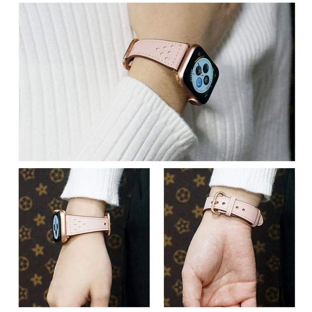 Tapered Leather Watch Band