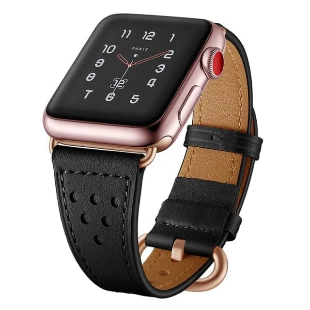 Tapered Leather Watch Band