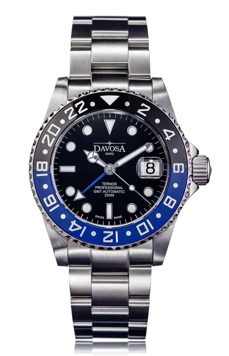 Ternos Professional GMT Black Blue 16157145   Extra Rubber Strap Bundle