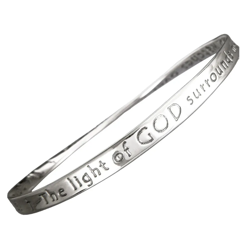 The light of God surrounds me - James Dillet Freeman 14K Gold Bracelet