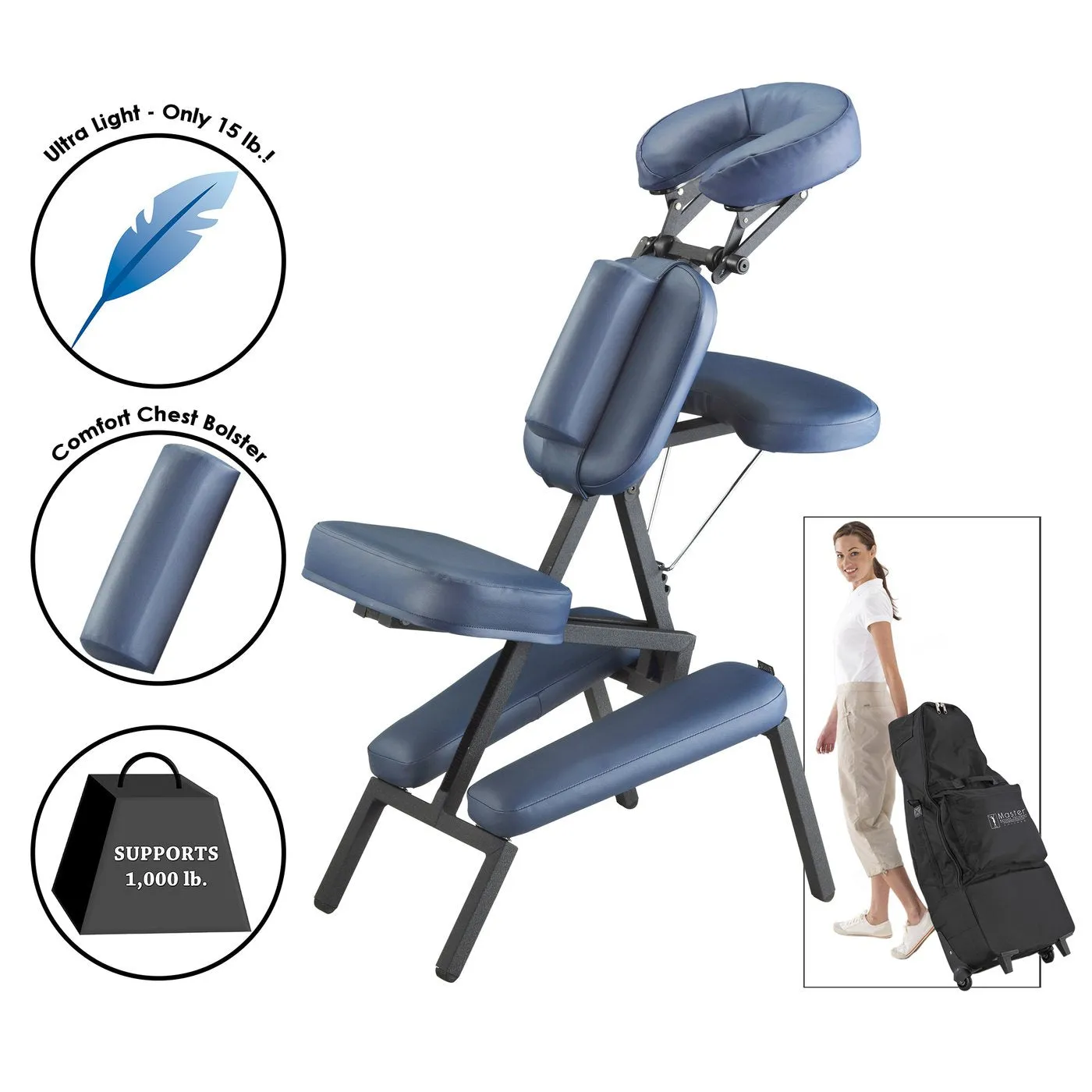 The PROFESSIONAL™ Portable Massage Chair Package
